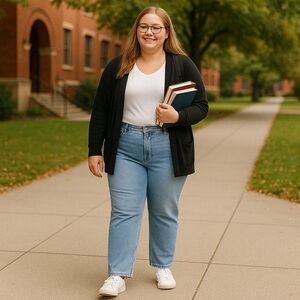 NEW Abercrombie & Fitch The 90’s Straight Ultra High Rise Comfort Jeans 34/18L